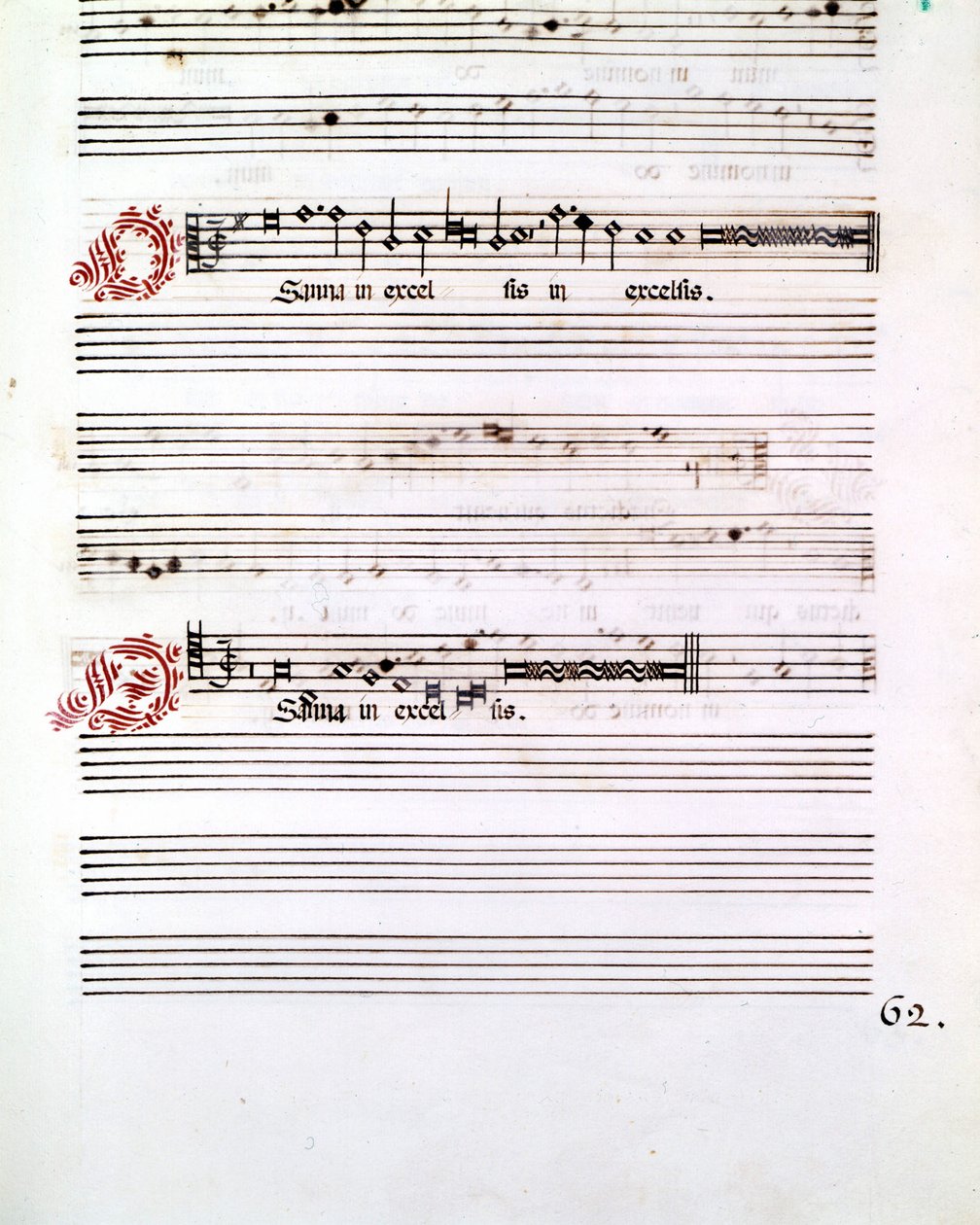 OSANNA, manuscrit des Messes de Mantoue par Giovanni Pierluigi da Palestrina - Giovanni Pierluigi da (after) Palestrina