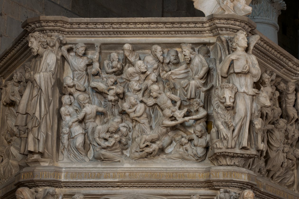 Le Massacre des Innocents, sur la chaire de l