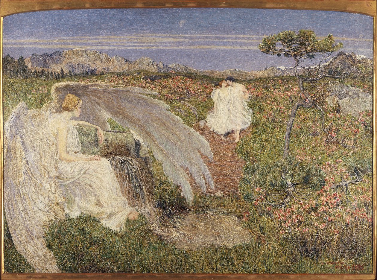 Italie, Amour à la Fontaine de Vie - Giovanni Segantini