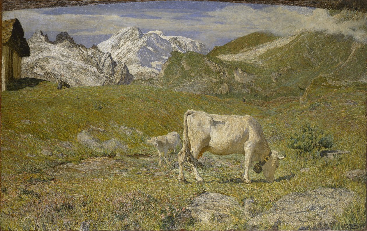 Pascoli di primavera, 1896 - Giovanni Segantini
