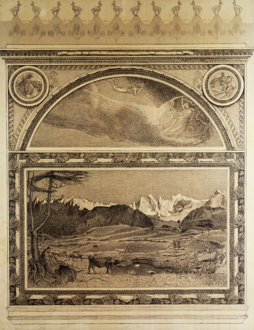 Étude pour le Triptyque des Alpes, Vie - Giovanni Segantini