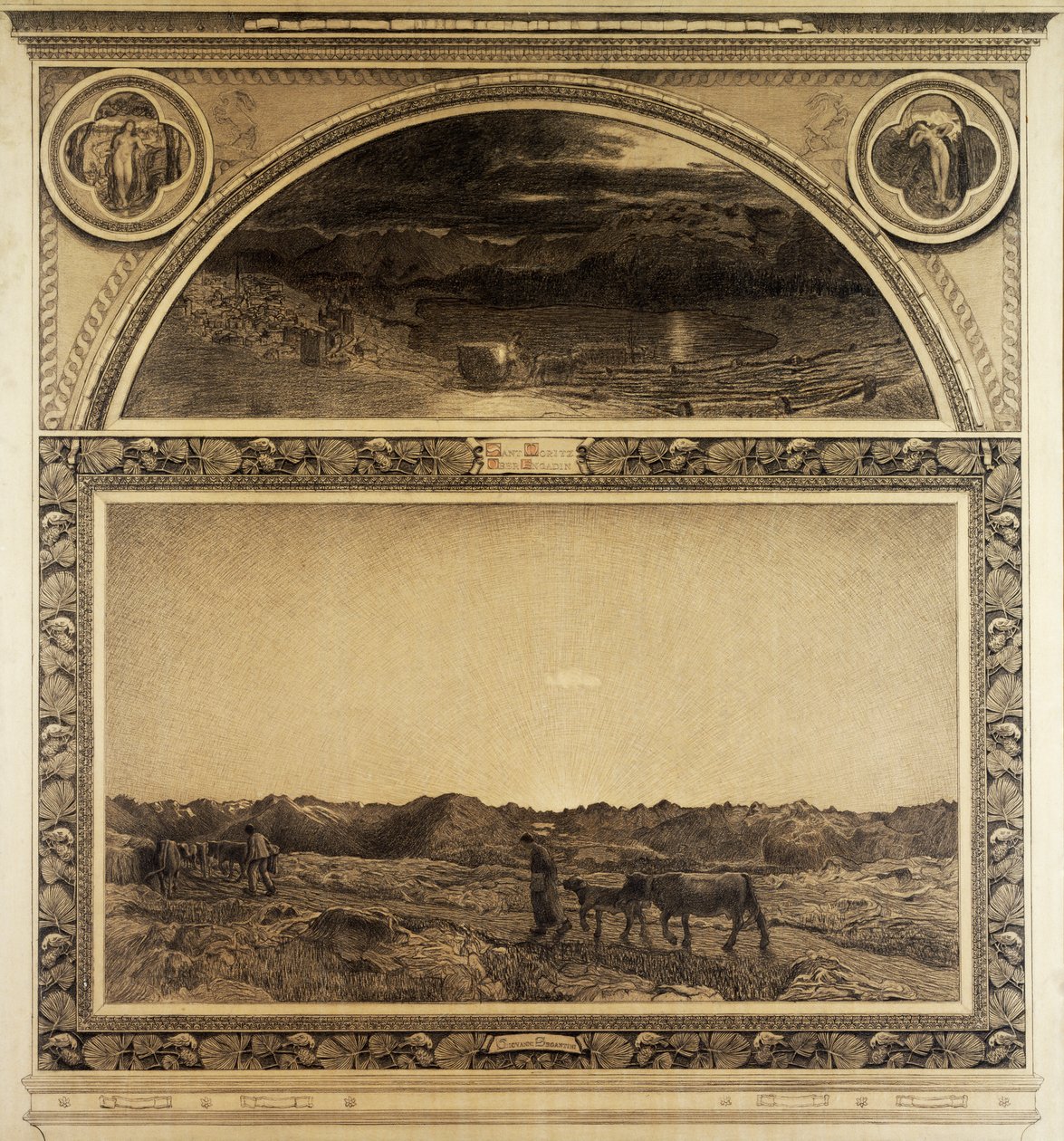 Étude pour le Triptyque des Alpes, Nature - Giovanni Segantini