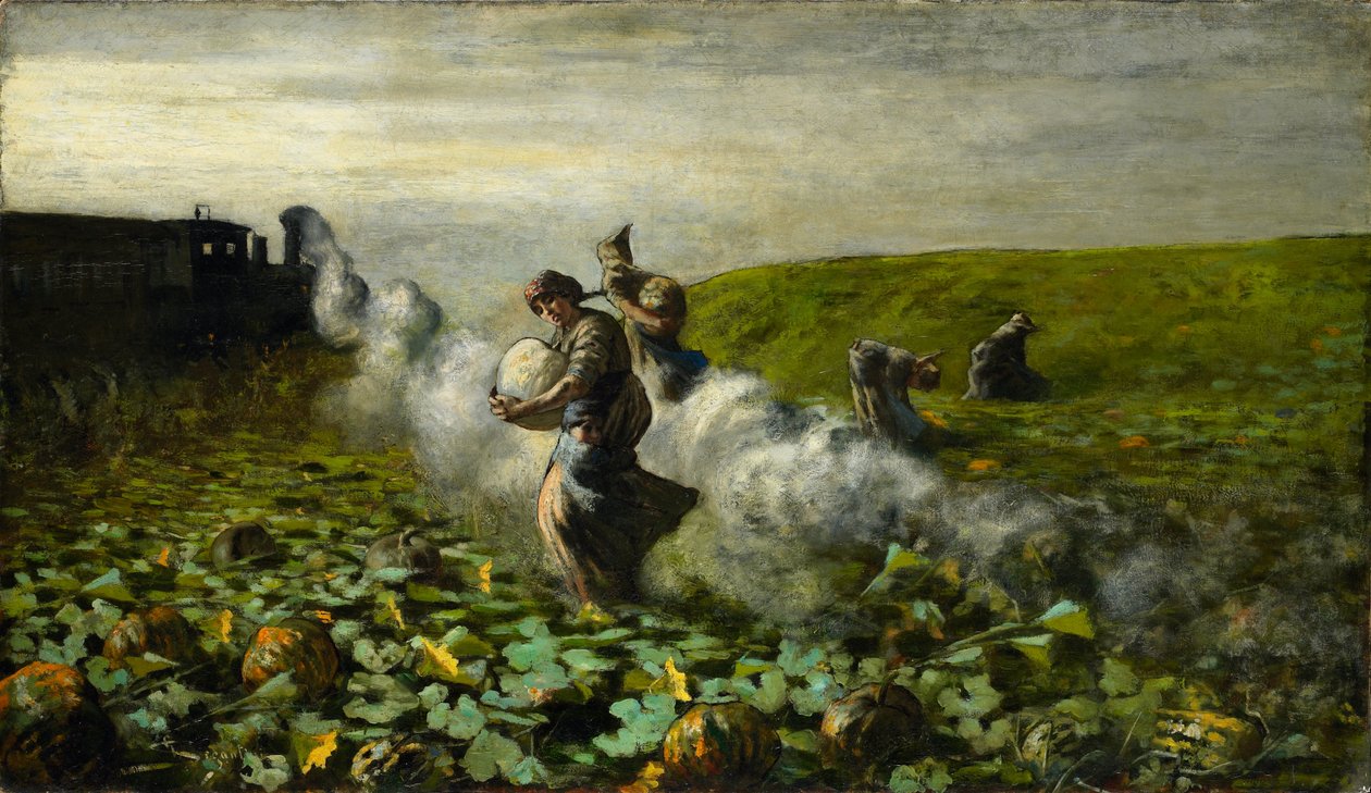 La récolte des citrouilles - Giovanni Segantini