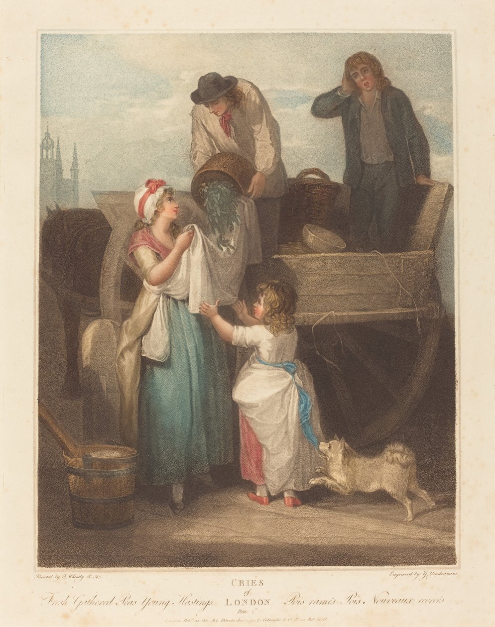 Petits pois fraîchement cueillis, Jeune Hastings - Giovanni Vendramini after Francis Wheatley