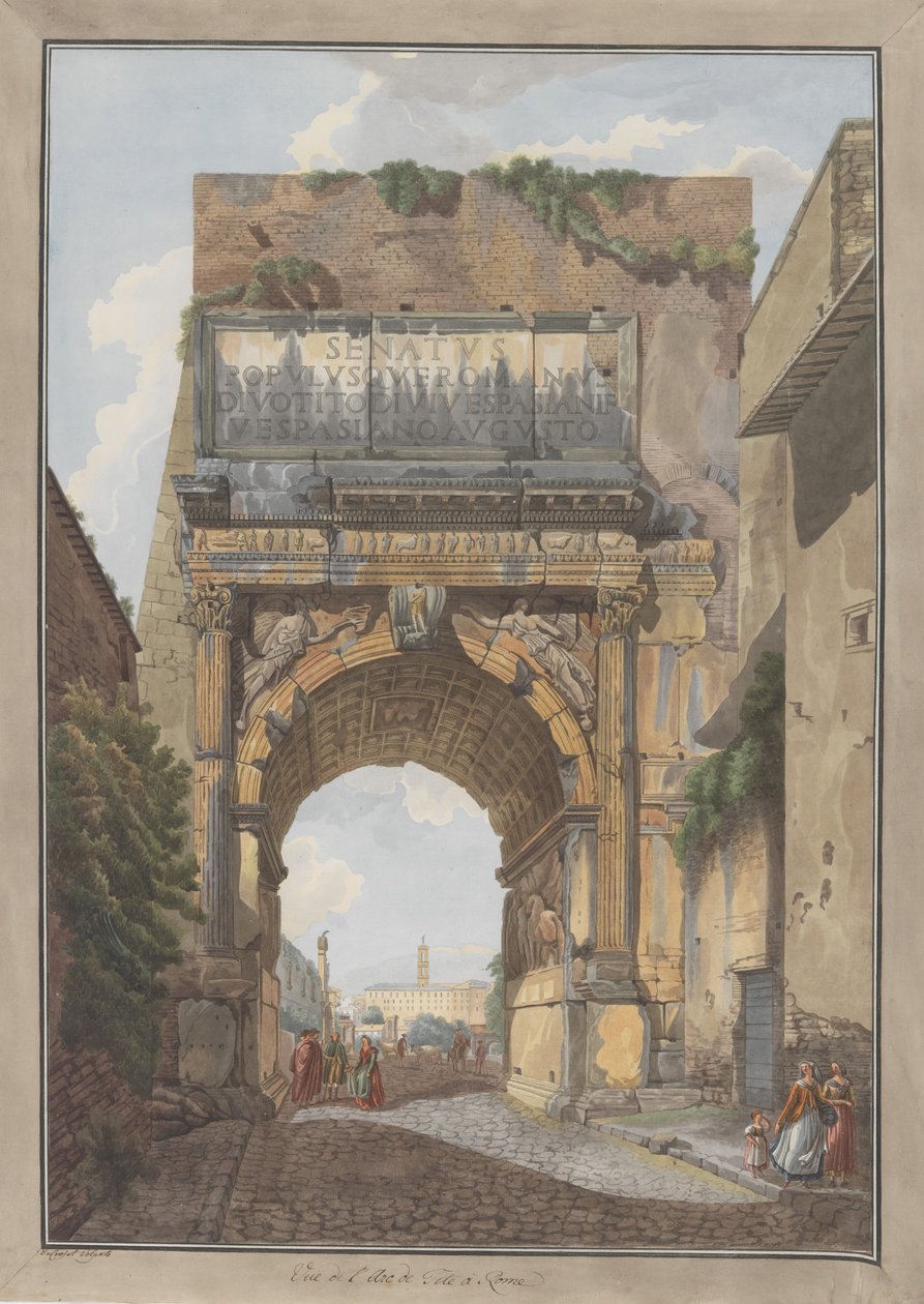 Arc de Titus - Giovanni Volpato, Louis Ducros