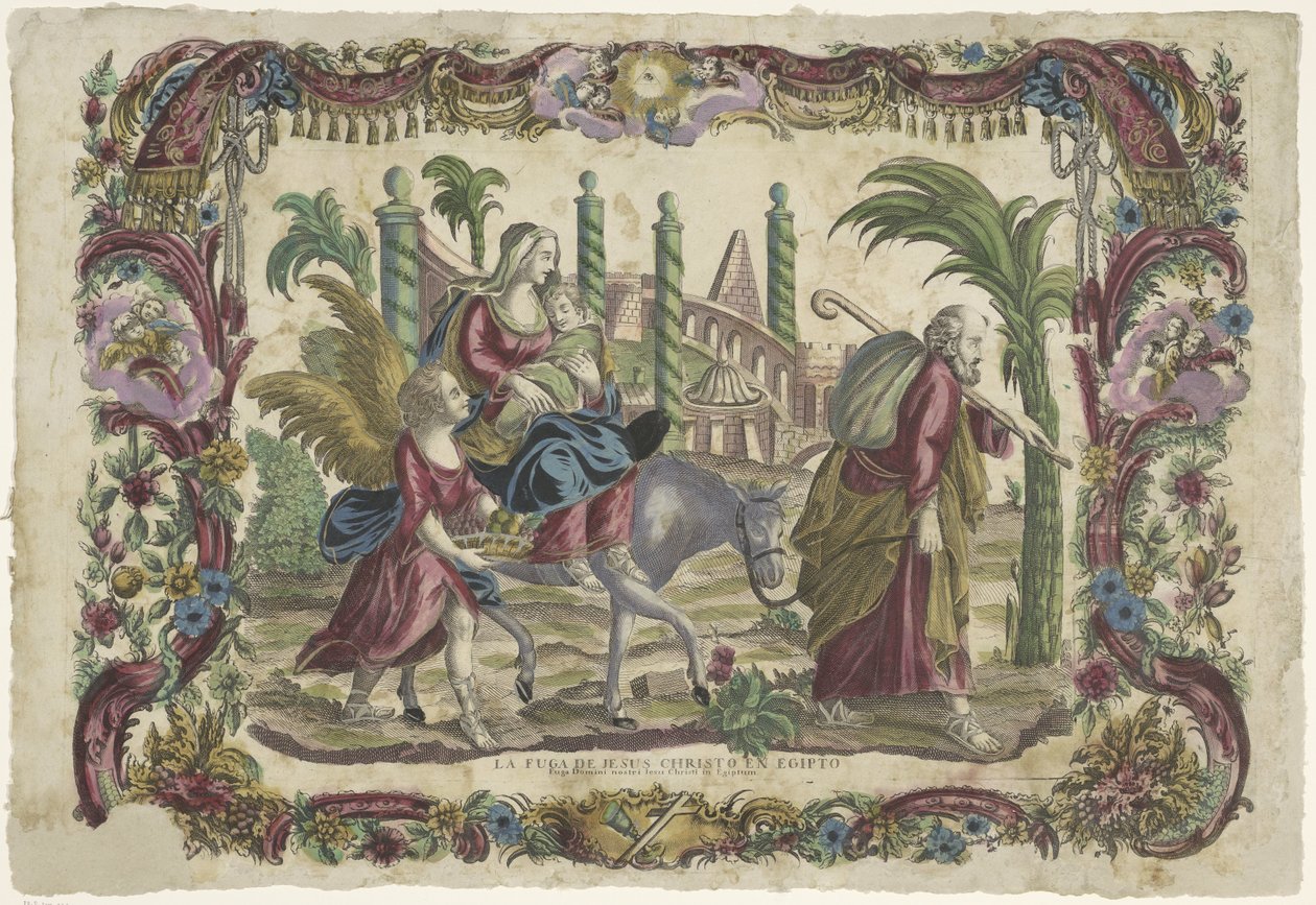 La fuite en Égypte - Giovanni Volpato (possibly)