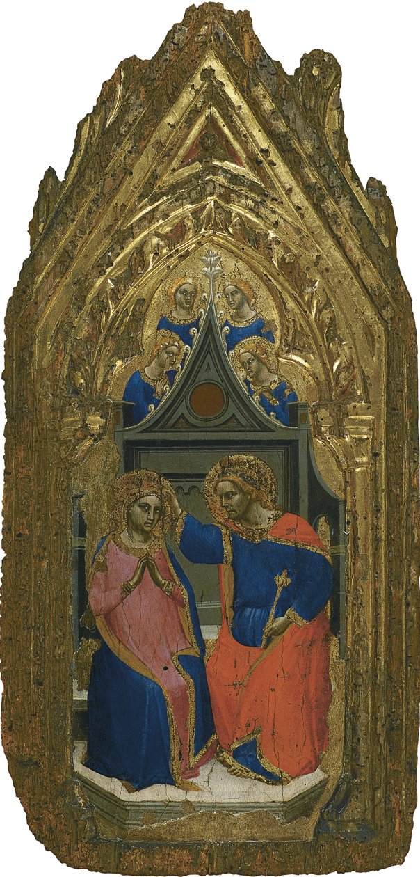 Le Couronnement de la Vierge avec quatre anges - Giovanni da Bologna