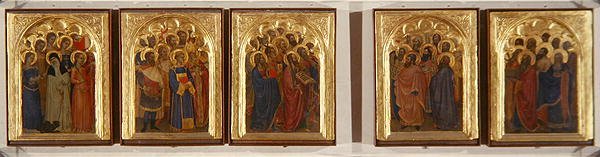 Prédelle, Polyptyque des Saints, Vierges et Martyrs - Giovanni da Milano