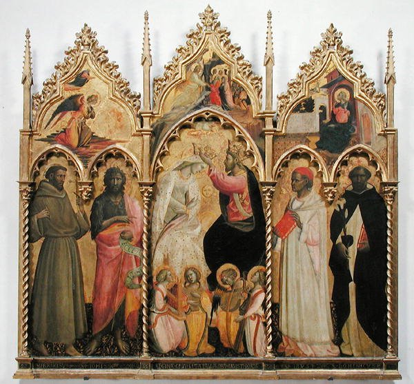 Couronnement de la Vierge avec des saints, vers 1420 - Giovanni dal Ponte