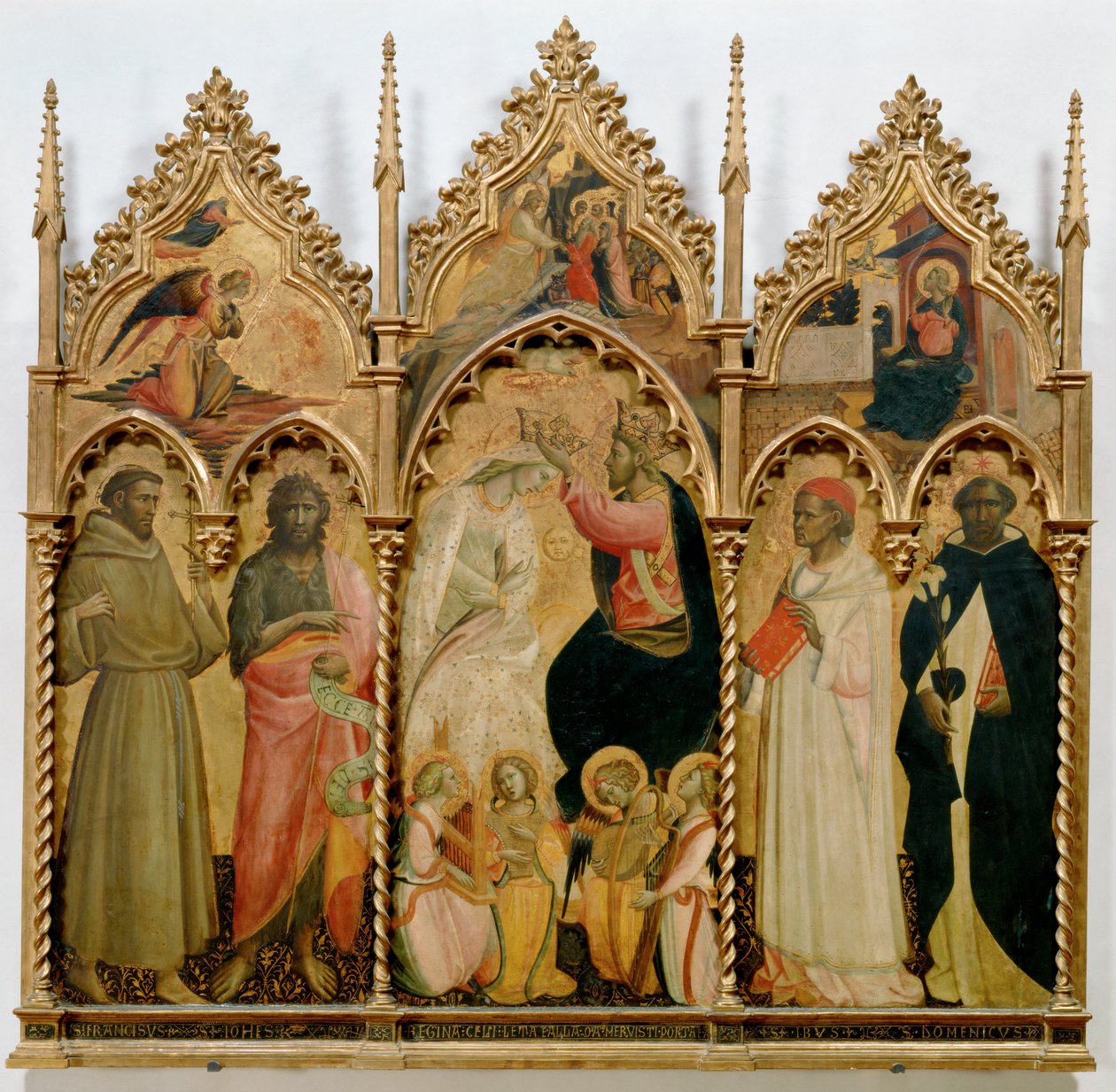 Le couronnement de la Vierge (tempera sur bois) - Giovanni dal Ponte