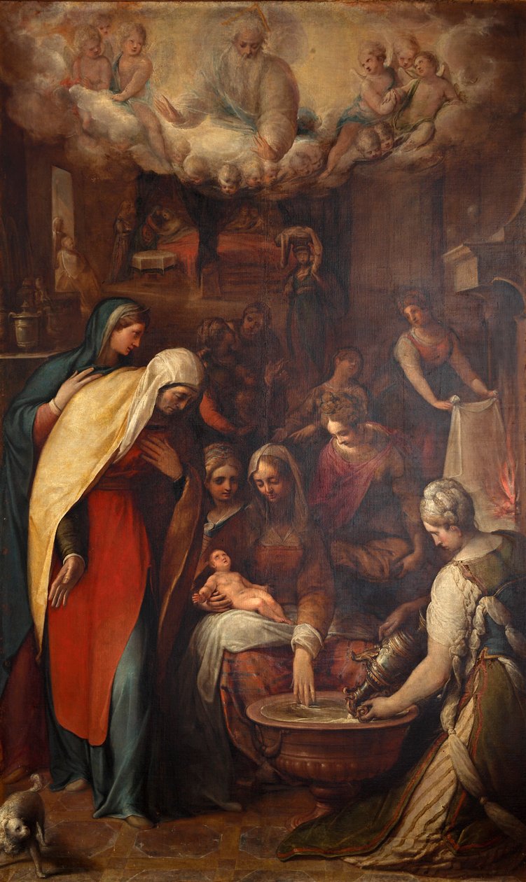 La Nativité de la Bienheureuse Vierge Marie, fin du 16e siècle - Giovanni de Vecchi