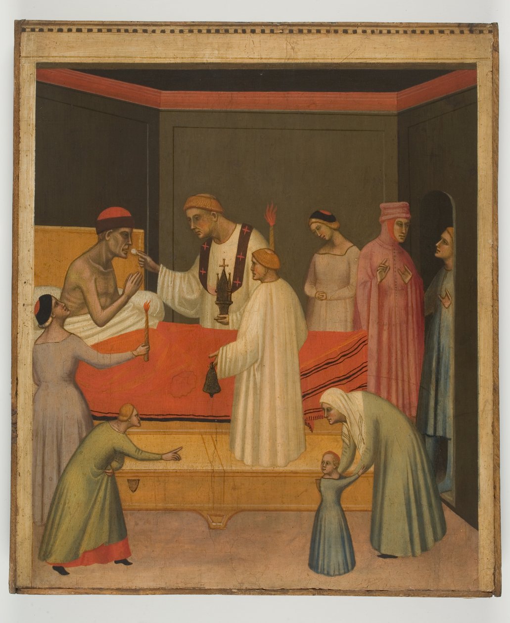 Communion des malades, vers 1360 - Giovanni del Biondo dal Casentino