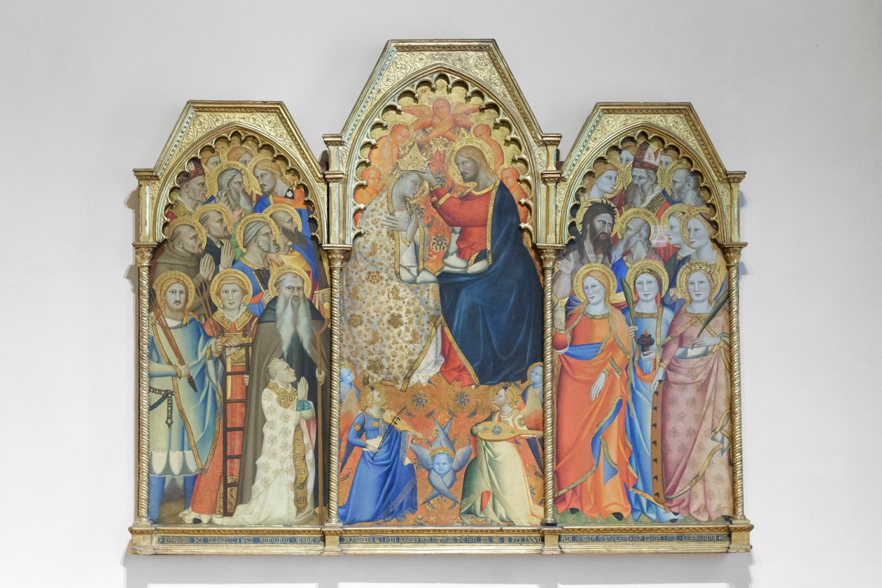 Couronnement de la Vierge et des Saints - Giovanni del Biondo dal Casentino