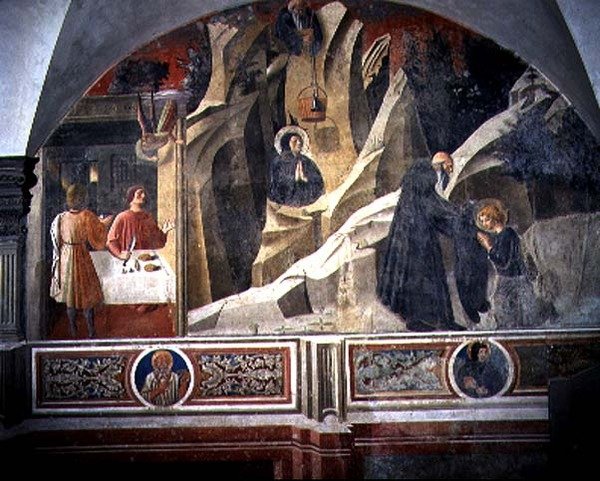 Saint Benoît Recevant du Pain et un Manteau de l