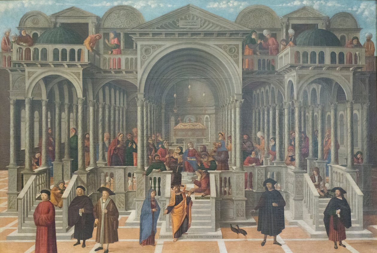 La dispute dans le temple de Jésus parmi les docteurs - Giovanni di Niccolo Mansueti