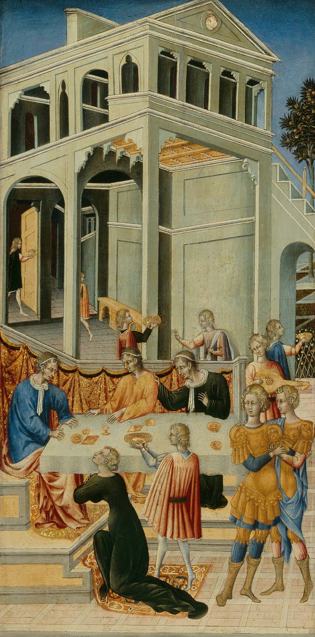 Salomé demandant à Hérode la tête de Saint Jean-Baptiste - Giovanni di Paolo