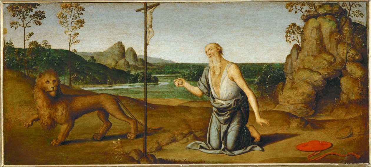 Saint Jérôme dans le désert ... - Giovanni di Pietro (c.1450 1529) (studio of)