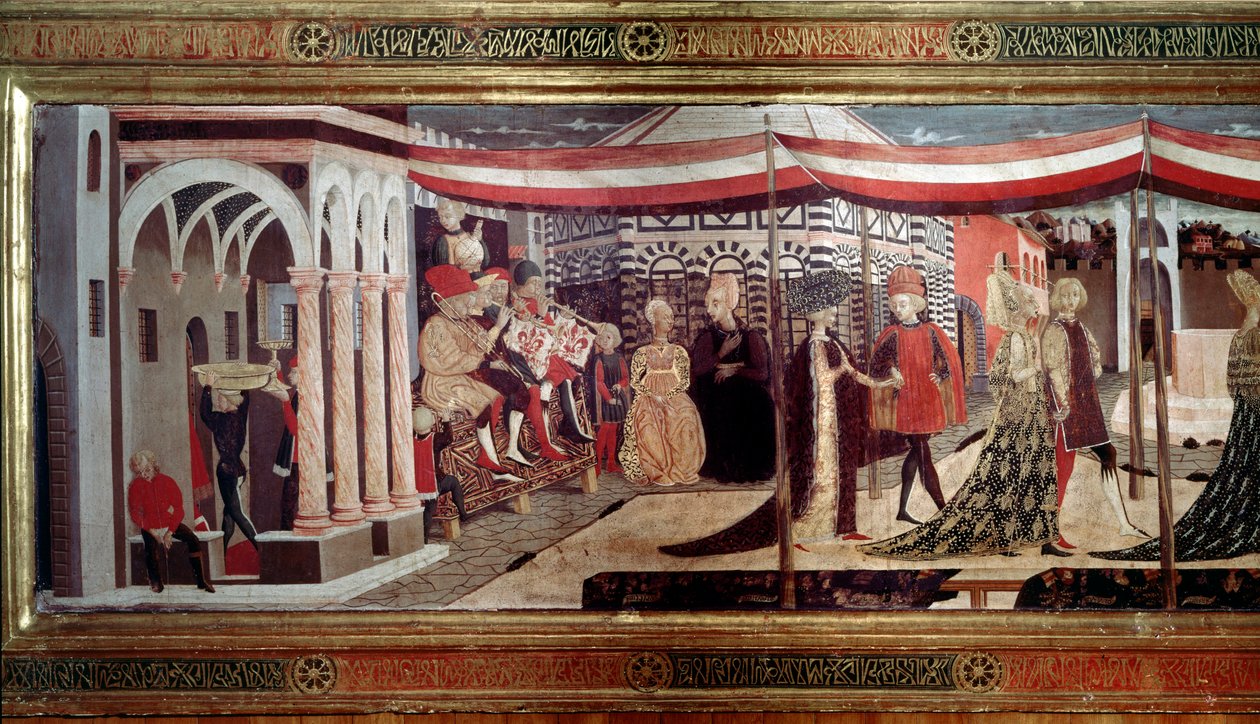 Cérémonie de mariage de la Renaissance (détail) - Giovanni di Ser Giovanni Scheggia