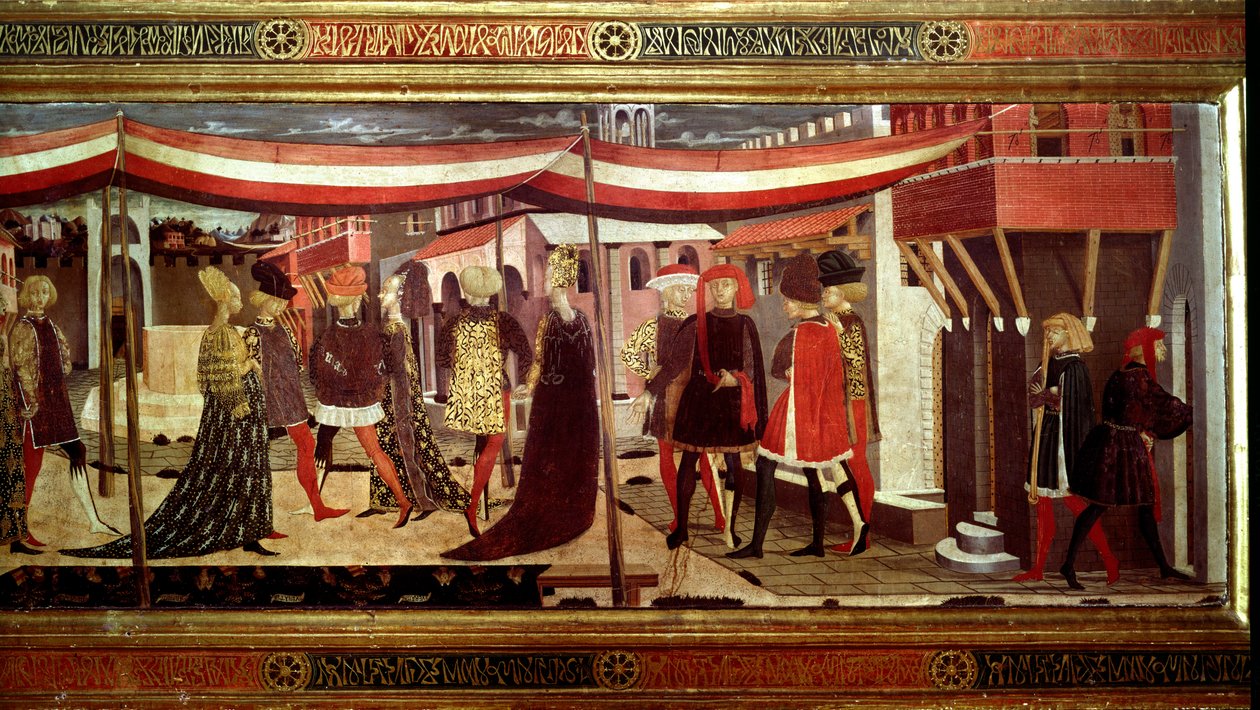 Cérémonie de mariage de la Renaissance (détail) - Giovanni di Ser Giovanni Scheggia