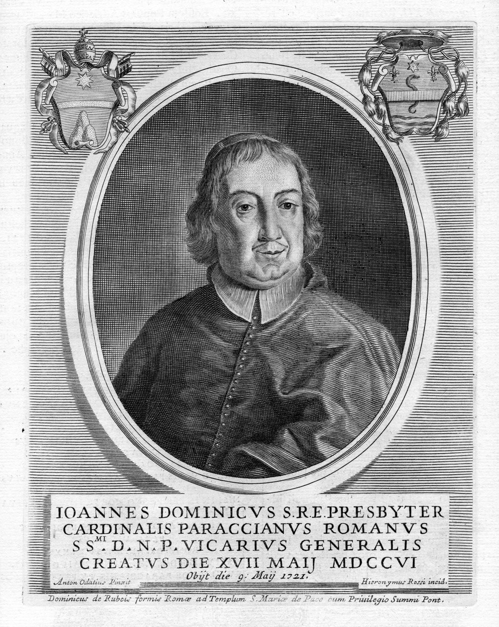 portrait gravé - Girolamo Rossi