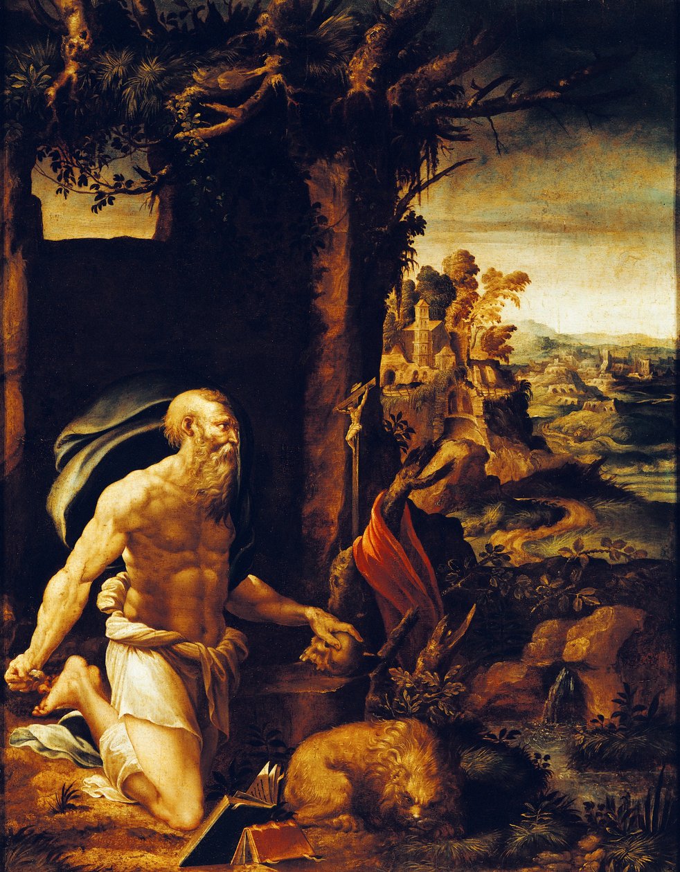 Saint Jérôme pénitent - Girolamo Muziano
