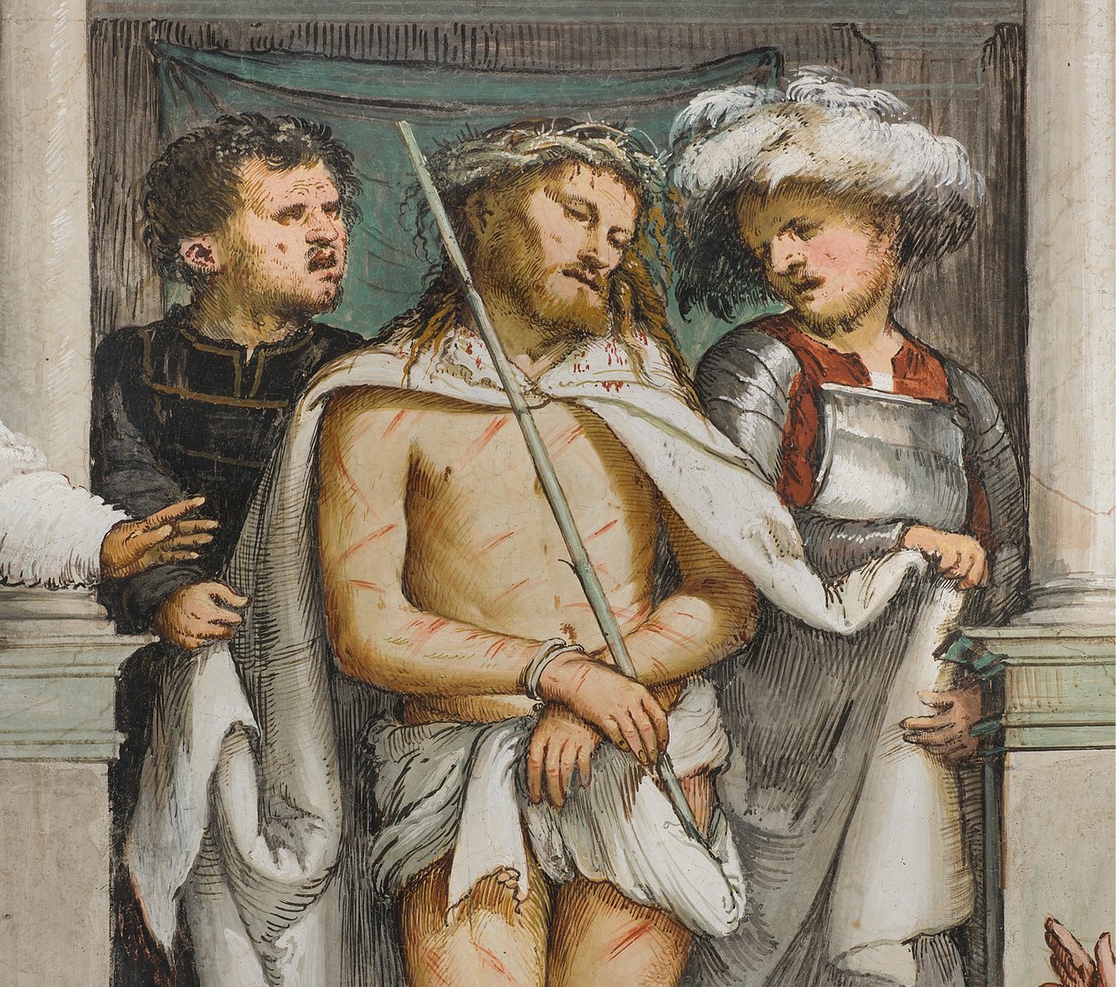 Nef centrale, Quatrième travée sud, Ecce Homo - Girolamo Romanino