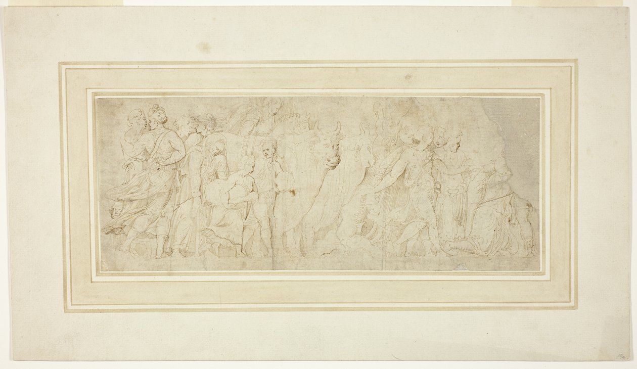 Procession de Figures et de Bœufs - Girolamo da Carpi