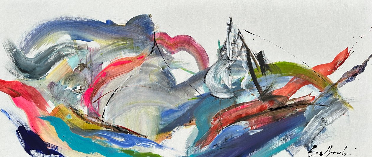 Combattre les éléments (peinture) - Gisela Gaffoglio