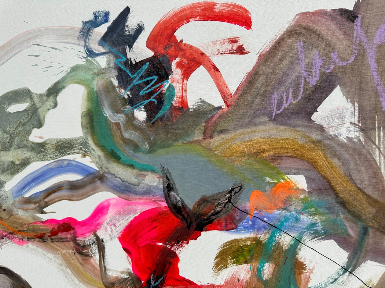 Aimer la nature (acrylique sur toile) - Gisela Gaffoglio