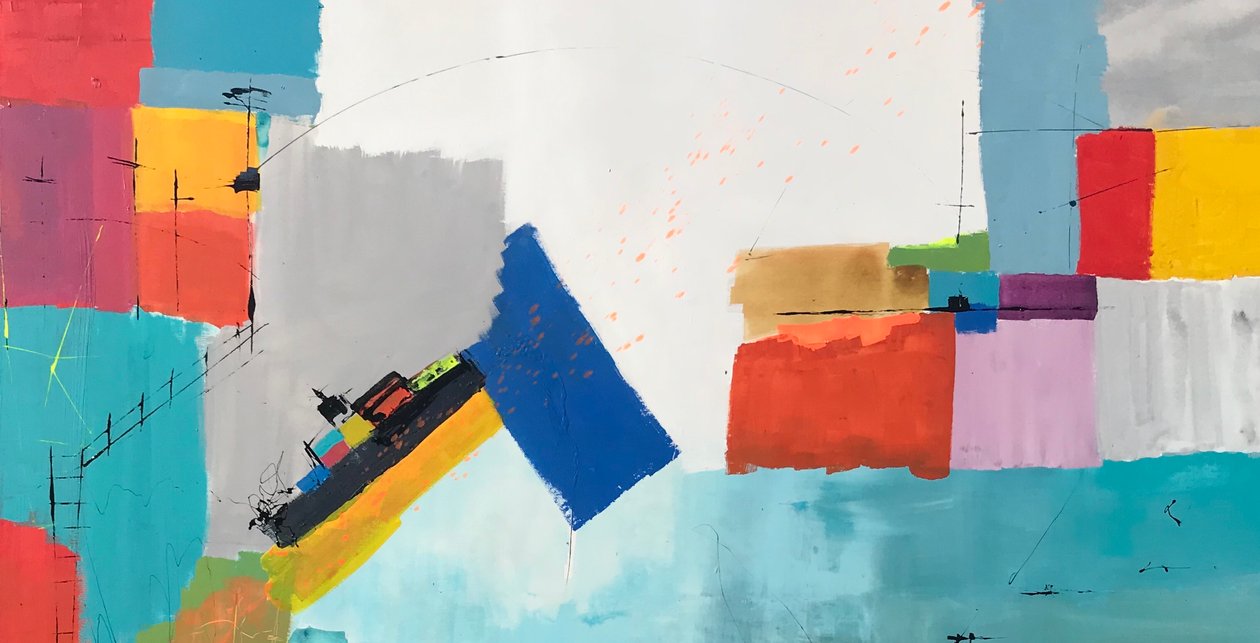 Pourquoi pas  (acrylique sur toile) - Gisela Gaffoglio