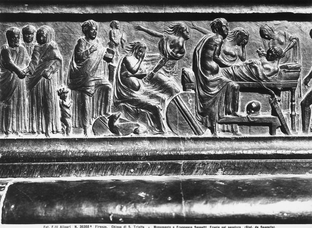 Relief du Monument à Francesco Sassetti, Santa Trinita, Florence, vers 1472-1516 - Giuliano Giamberti da Sangallo