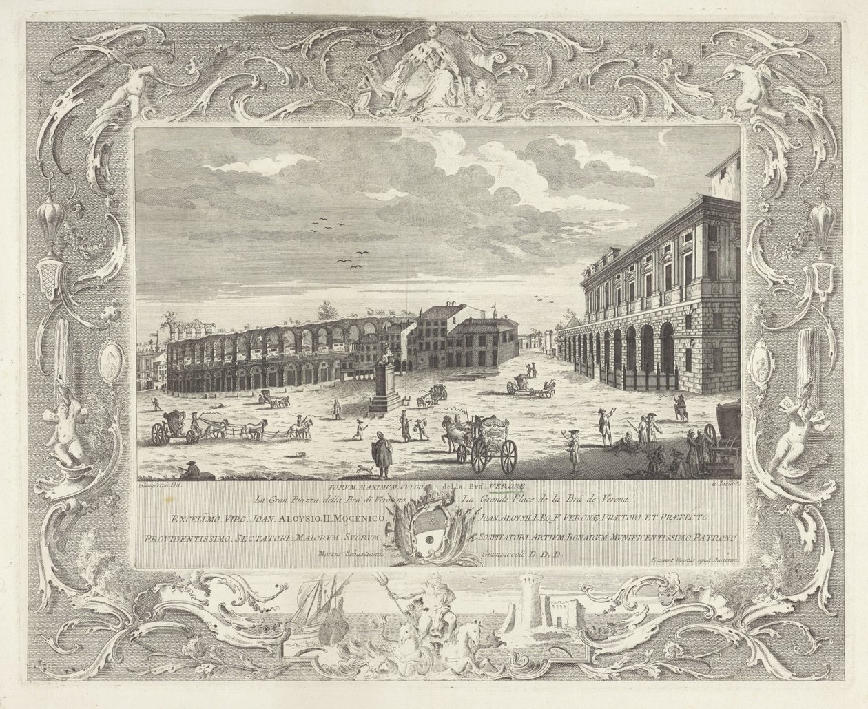 Piazza Bra à Vérone - Giuliano Giampiccoli