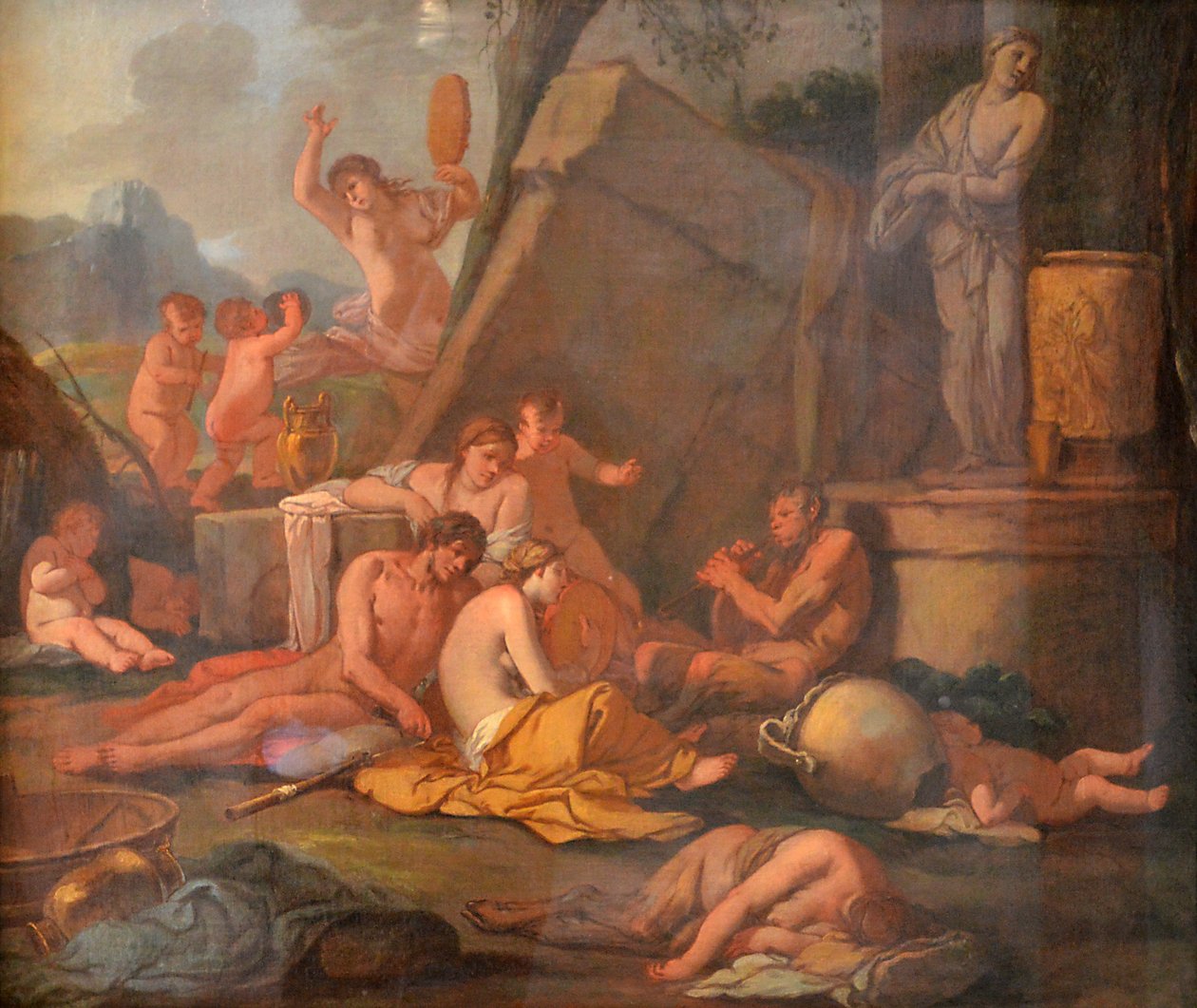 La Leçon de musique de Pan - Giulio Carpioni