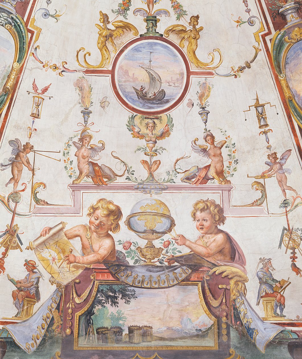 Panneau de plafond du Stanzino delle Matematiche - Giulio Parigi