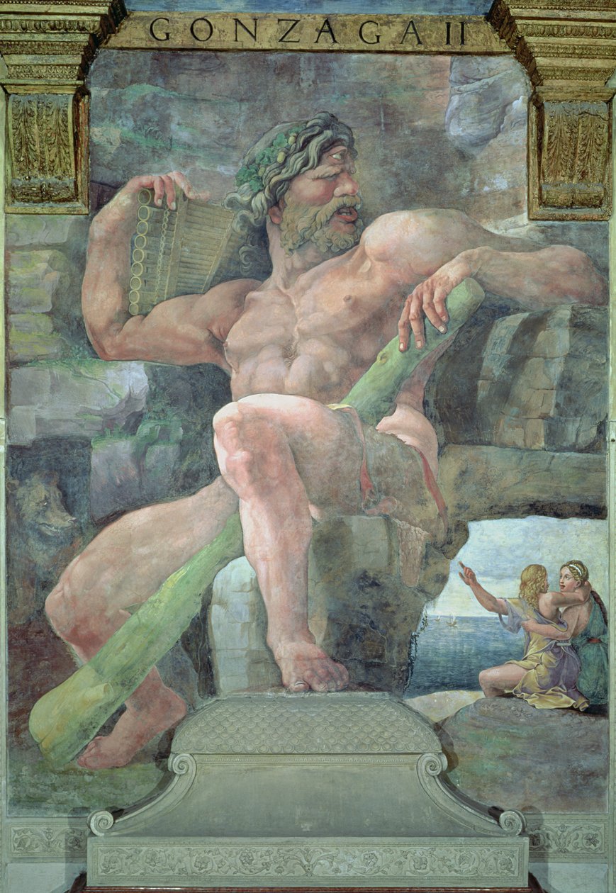Le géant Polyphème avec Galatée et le berger Acis, de la Sala di Amore e Psiche, 1528 - Giulio Romano