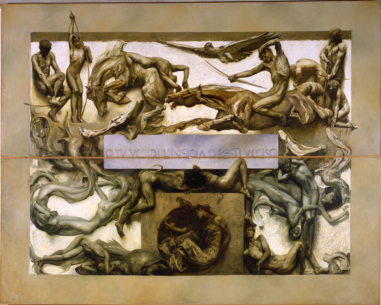 Le Ténèbre du cycle Le poème de la Vie Humaine, 1907 - Giulio Aristide Sartorio