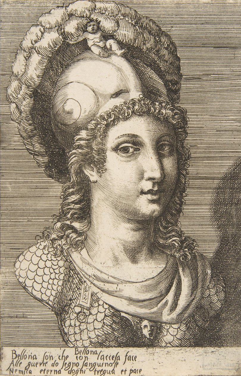 Buste de Bellone, vers 1531-76 - Giulio Bonasone
