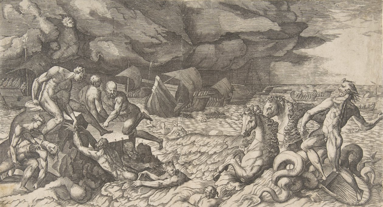 Neptune calmant la tempête qu
