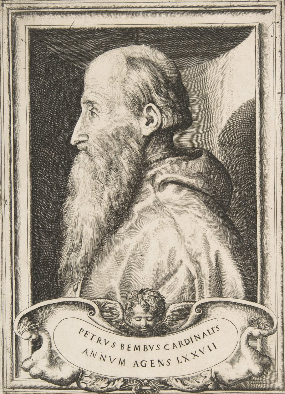 Portrait Du Cardinal Pietro Bembo De Profil Gauche 1572