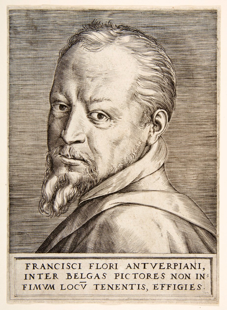 Portrait de Frans Floris, 16ème siècle - Giulio Bonasone
