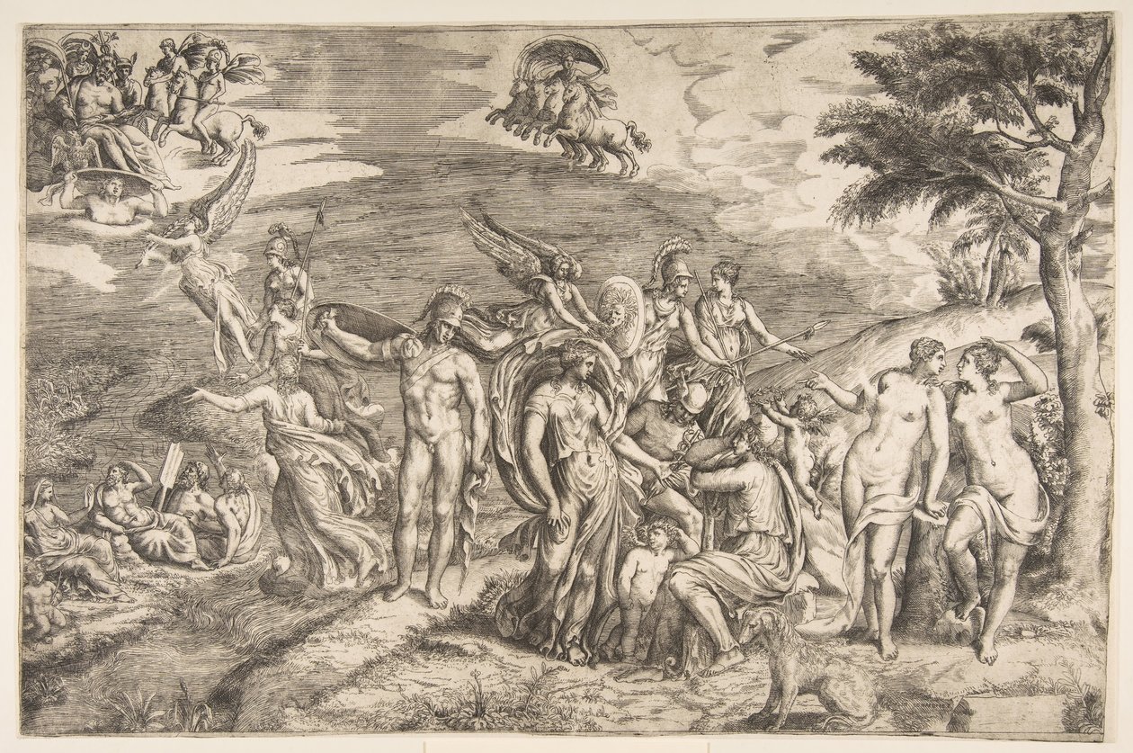Le Jugement de Pâris, 16ème siècle - Giulio Bonasone