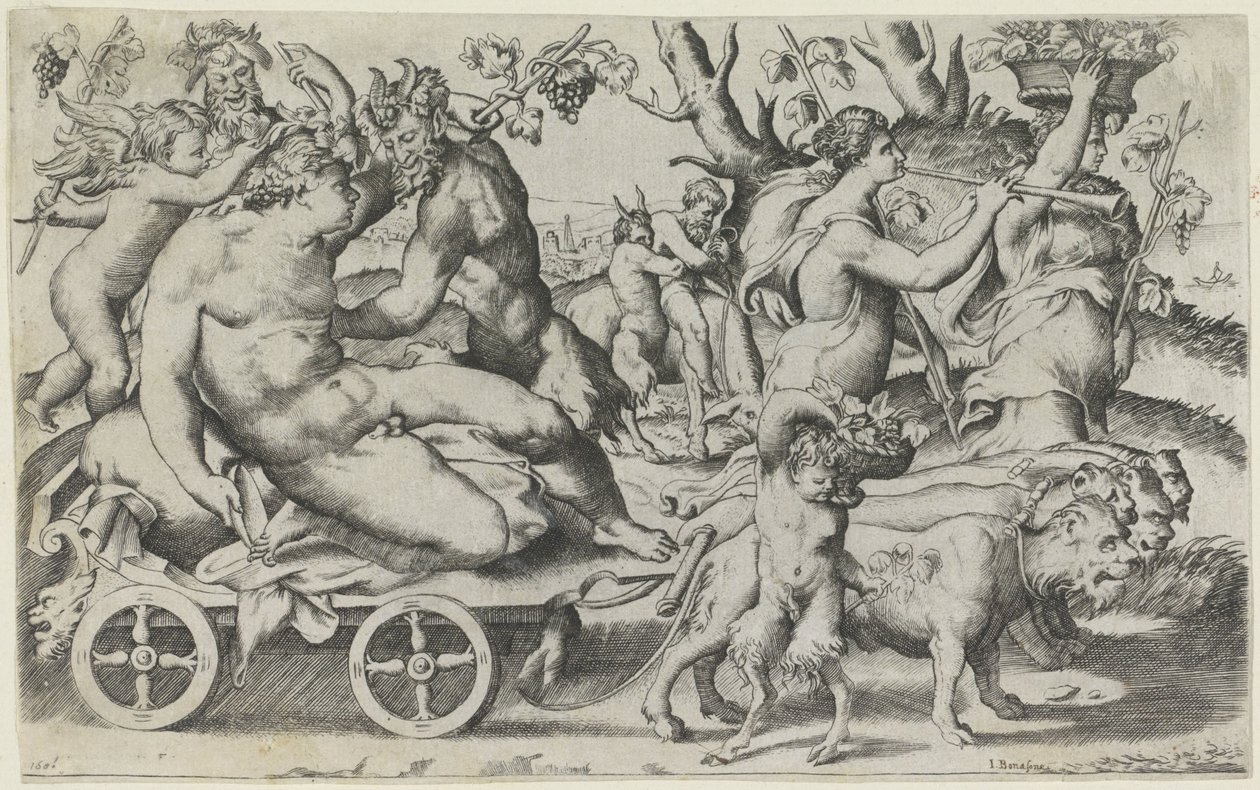 Triomphe de Bacchus - Giulio Bonasone