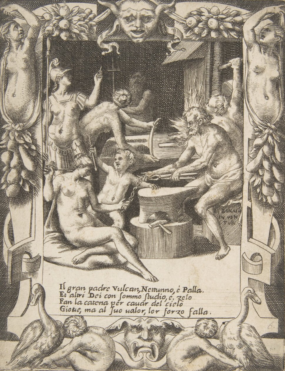 Vulcain, Neptune, Athéna et d