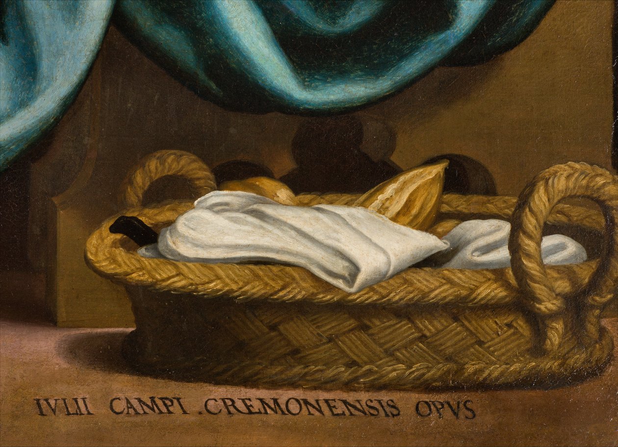 Chapelle du Saint-Sacrement, Deuxième travée côté nord, Giulio Campi, Dernière Cène, (détail) 1569 - Giulio Campi