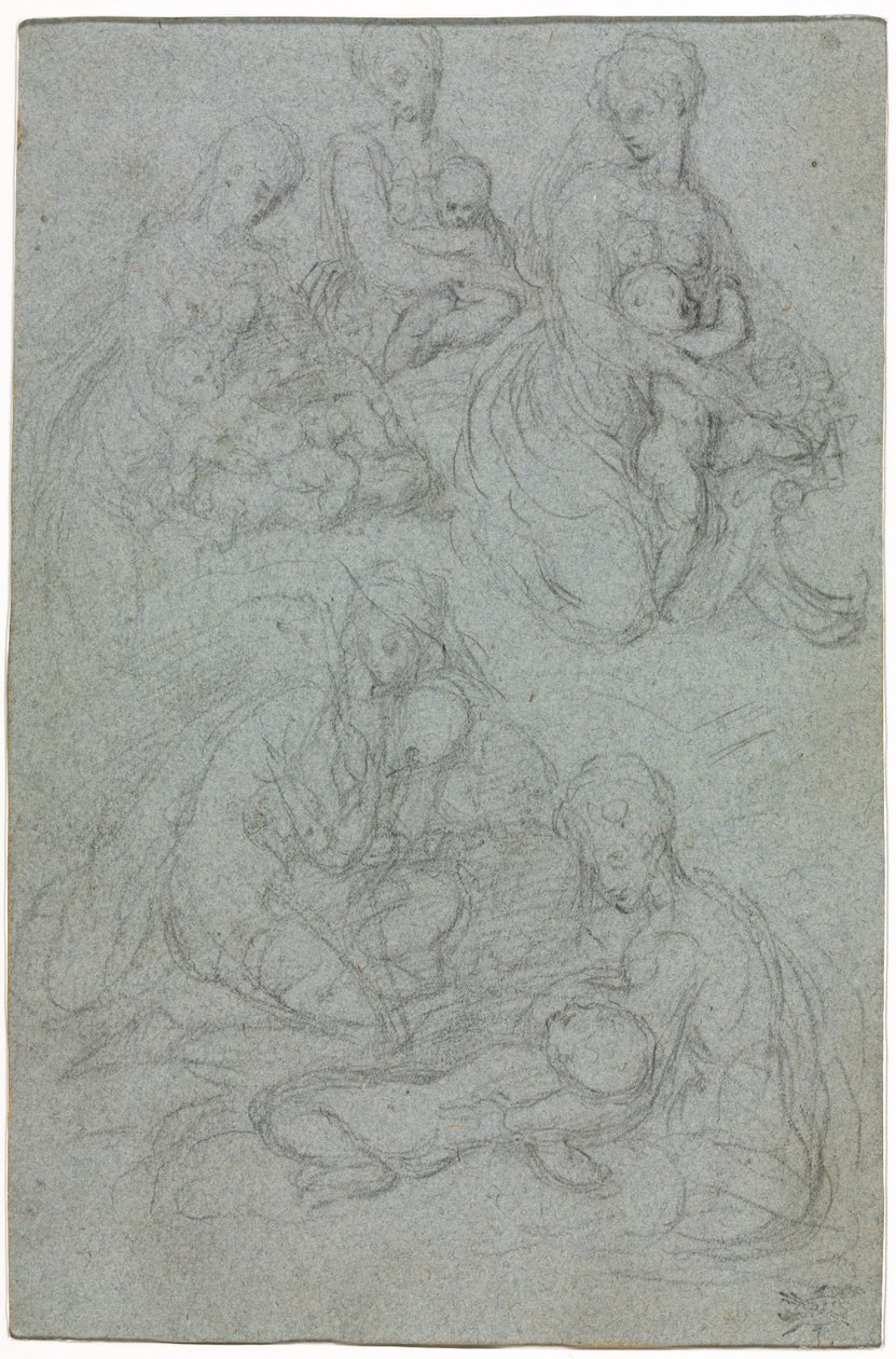 Croquis de la Vierge et l