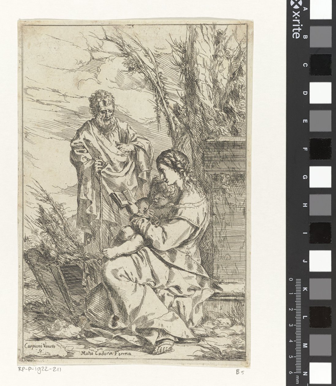 Repos pendant la fuite en Égypte - Giulio Carpioni (I)