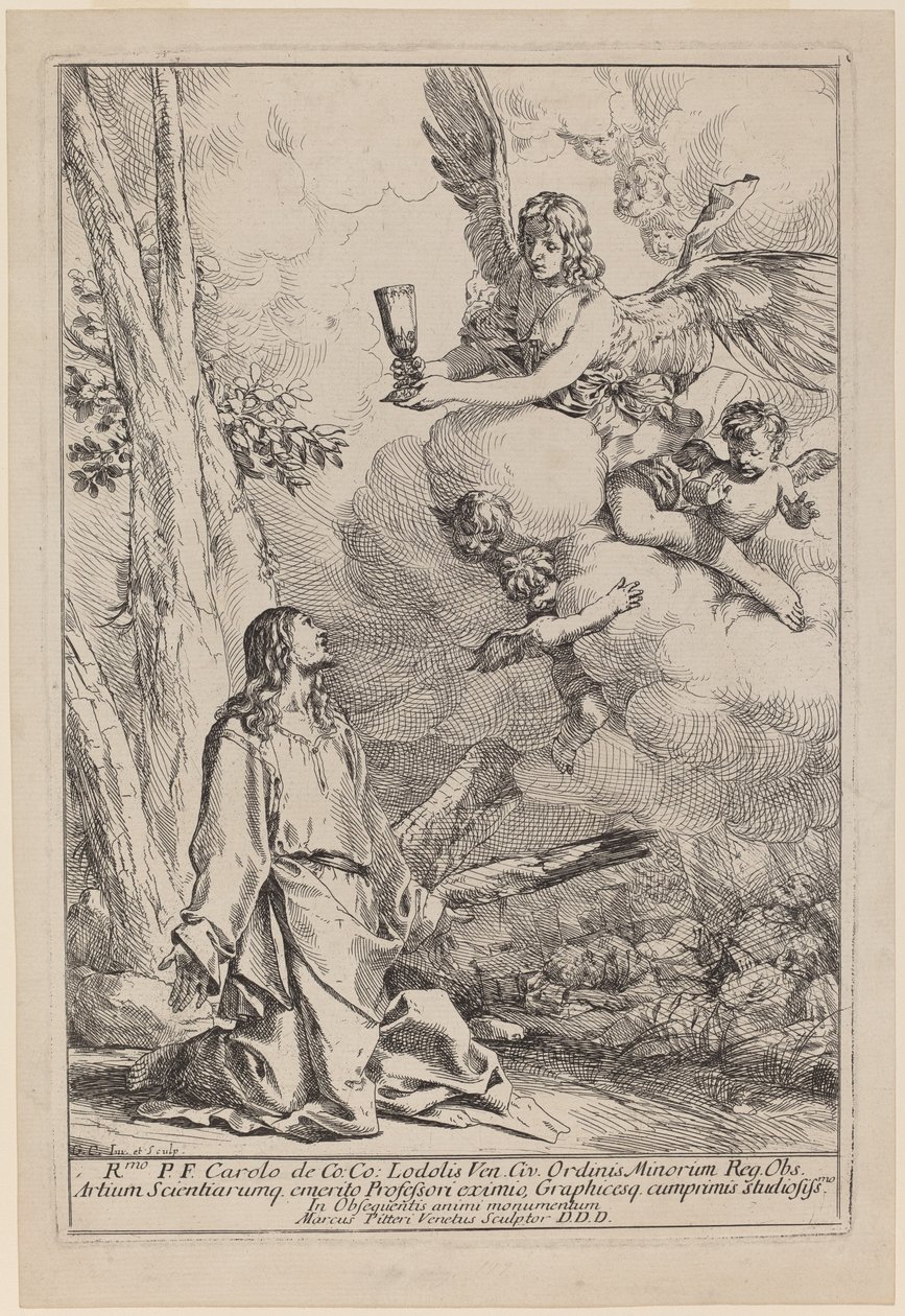 Christ au Mont des Oliviers - Giulio Carpioni