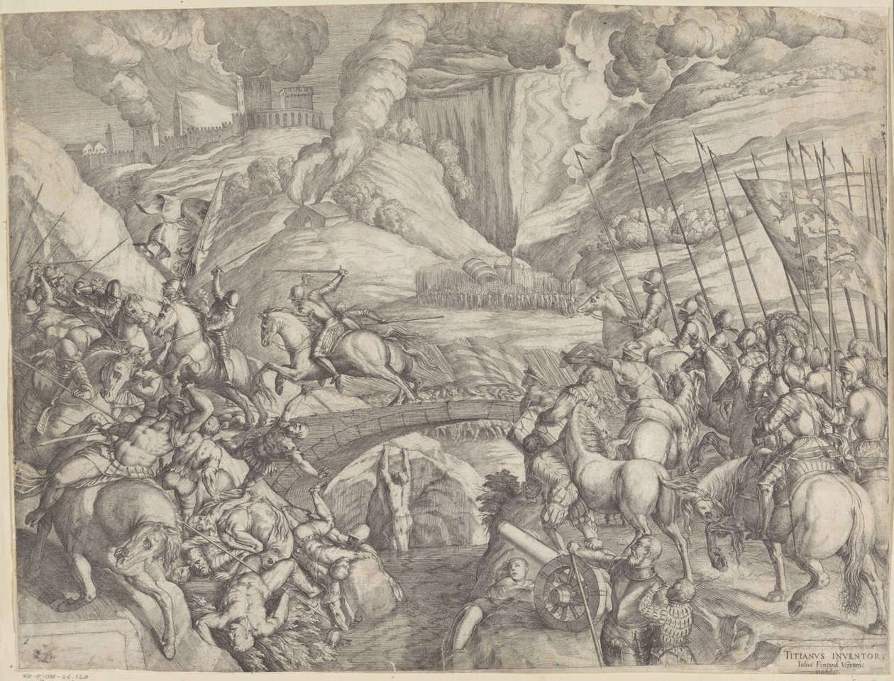 La Bataille de Spolète - Giulio Fontana