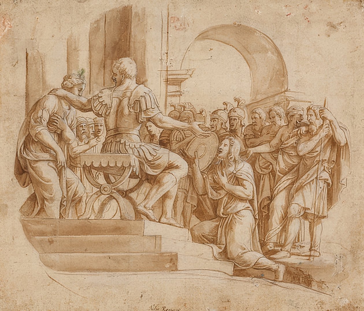 La continence de Scipion. Vers 1530/32 - Giulio Romano