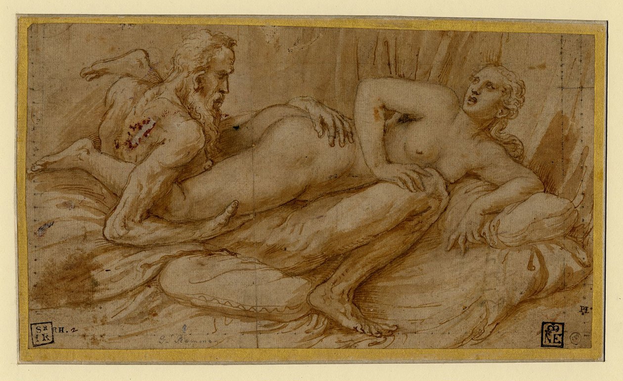 Scène érotique - Giulio Romano